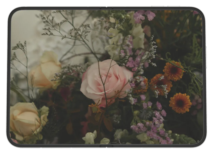 Dark Wallpaper 17 shown on iPhone Duo
